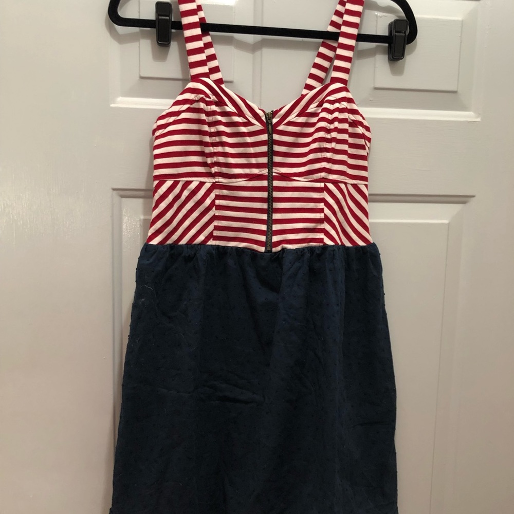Xhilaration Dress Stripes & Blue M